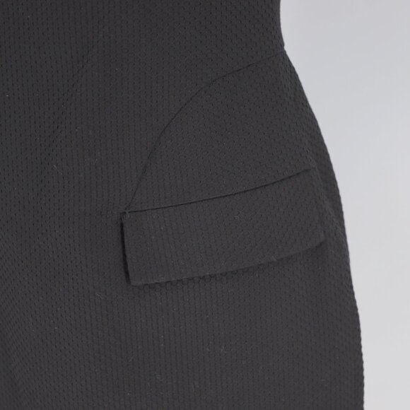 NWT CALVIN KLEIN Textured Knit Sleeveless Sheath Dress Cotton Black Size 6 - Picture 5 of 8